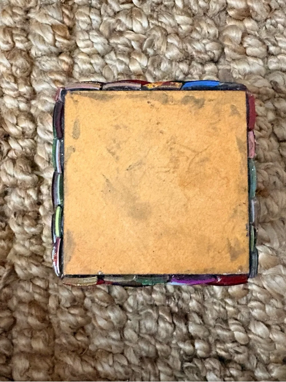 Colorful Handwoven Rectangular Trinket Box - Picture 5 of 8